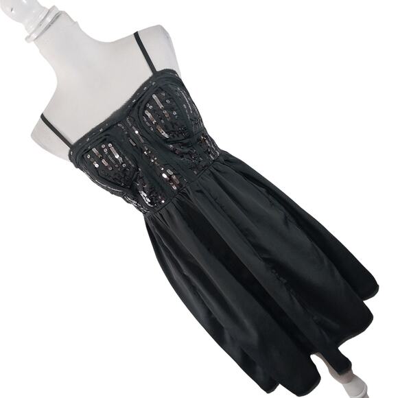 AMERICAN EAGLE! GORGEOUS GRAY SEQUINNED BODICE REMOVABLE STRAP MINI DRESS! SZ 12 - Picture 9 of 9